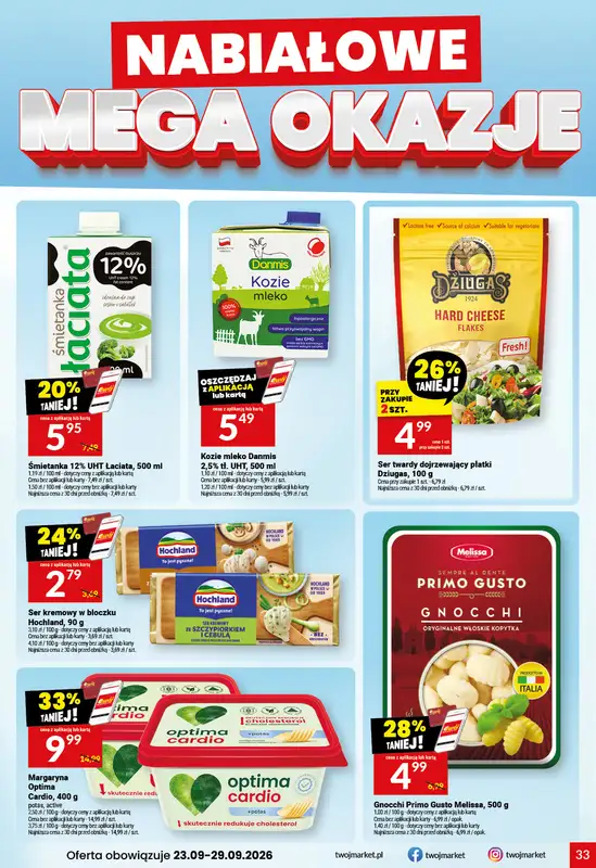 Twój Market - gazetka promocyjna Gazetka od środy 23.09 do wtorku 29.09 - strona 33