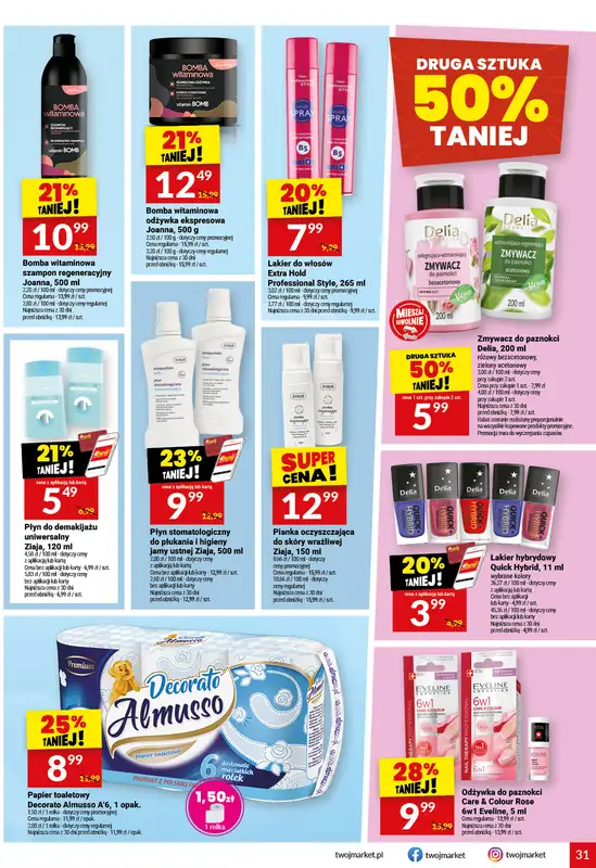 Twój Market - gazetka promocyjna Gazetka od środy 23.09 do wtorku 29.09 - strona 31