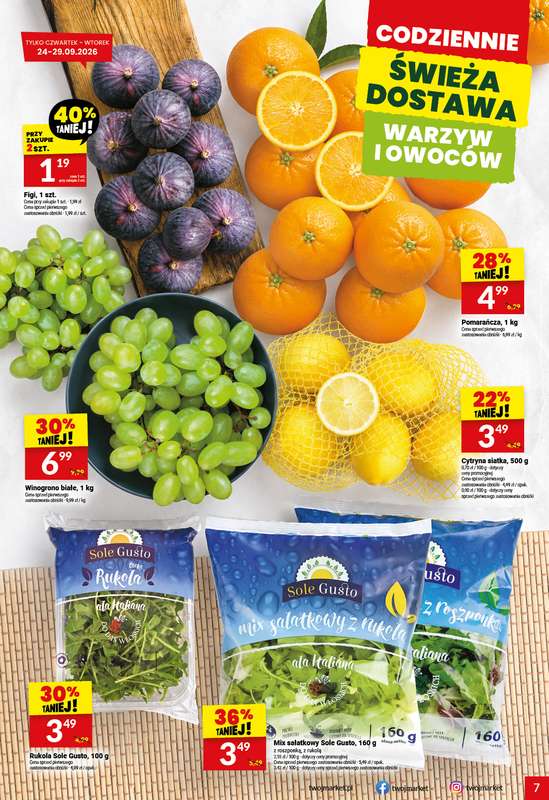 Twój Market - gazetka promocyjna Gazetka od środy 23.09 do wtorku 29.09 - strona 7