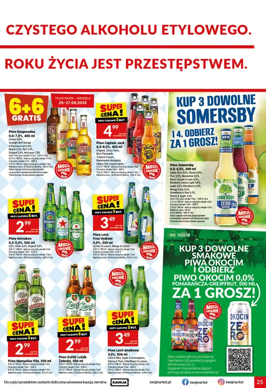 Twój Market - gazetka promocyjna Gazetka od środy 23.09 do wtorku 29.09 - strona 25