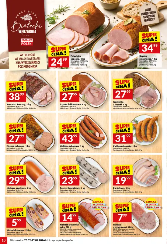 Twój Market - gazetka promocyjna Gazetka od środy 23.09 do wtorku 29.09 - strona 10