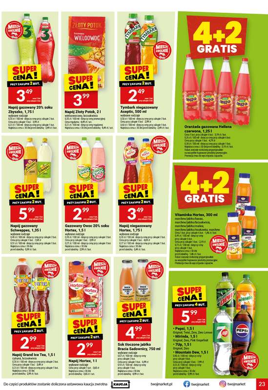 Twój Market - gazetka promocyjna Gazetka od środy 23.09 do wtorku 29.09 - strona 23
