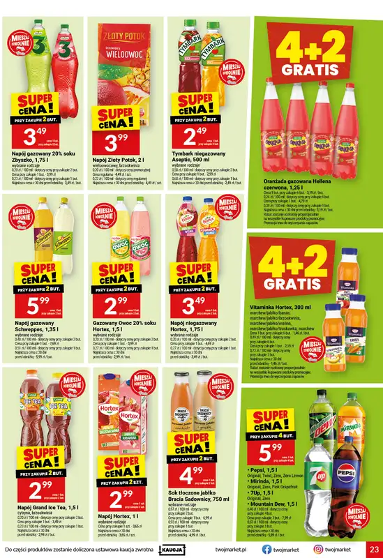 Twój Market - gazetka promocyjna Gazetka od środy 23.09 do wtorku 29.09 - strona 23