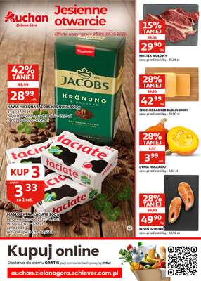 Auchan - gazetka promocyjna Gazetka Zielona Góra I Jesienne otwarcie od środy 23.09 do wtorku 06.10