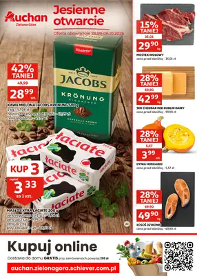 Auchan - gazetka promocyjna Gazetka Zielona Góra I Jesienne otwarcie od środy 23.09 do wtorku 06.10