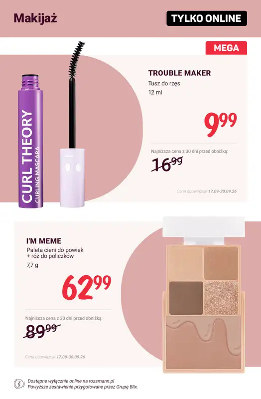 Rossmann - gazetka promocyjna Promocje TYLKO ONLINE od wtorku 22.09 do środy 30.09 - strona 4