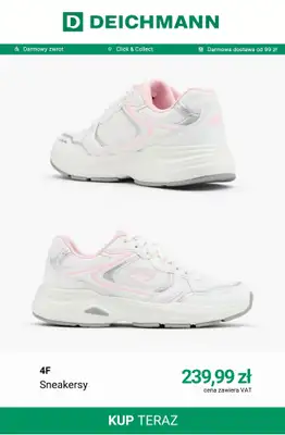 Deichmann - gazetka promocyjna Białe sneakersy damskie od wtorku 22.09  - strona 11