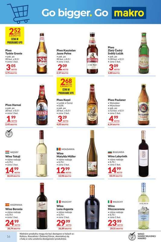 Makro - gazetka promocyjna Mega oferty dla Twojego Sklepu od wtorku 29.09 do poniedziałku 12.10 - strona 16
