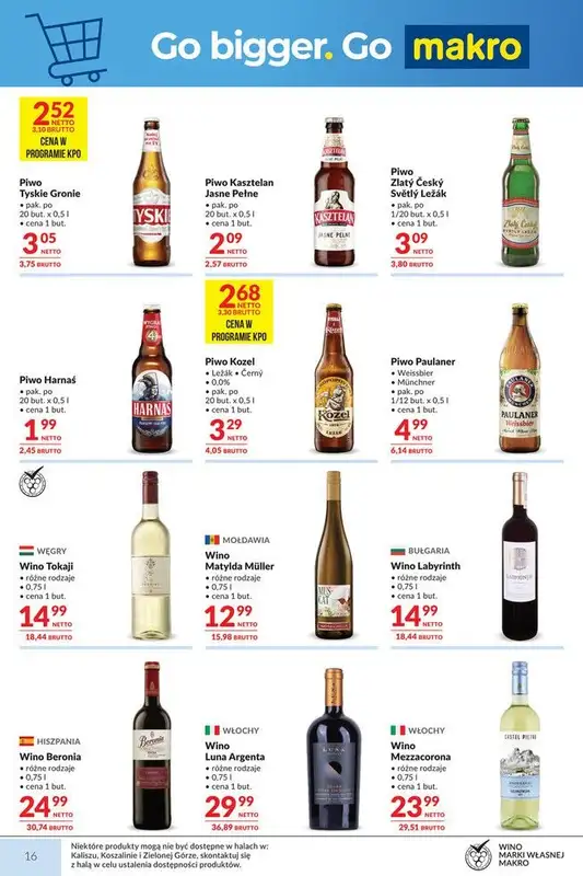 Makro - gazetka promocyjna Mega oferty dla Twojego Sklepu od wtorku 29.09 do poniedziałku 12.10 - strona 16