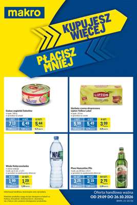 Makro - gazetka promocyjna Kupujesz więcej, płacisz mniej od wtorku 29.09 do poniedziałku 26.10