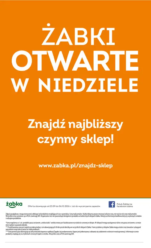 Żabka - gazetka promocyjna Gazetka Spożywcza od środy 23.09 do wtorku 06.10 - strona 20