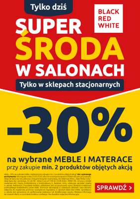 Black Red White - gazetka promocyjna Super Środa w salonach Black Red White od środy 23.09 do środy 23.09