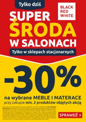 Black Red White - gazetka promocyjna Super Środa w salonach Black Red White od środy 23.09 do środy 23.09