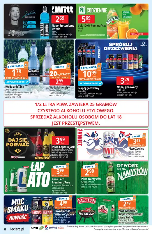 Leclerc - gazetka promocyjna Oferta E.Leclerc od wtorku 22.09 do soboty 03.10 - strona 18