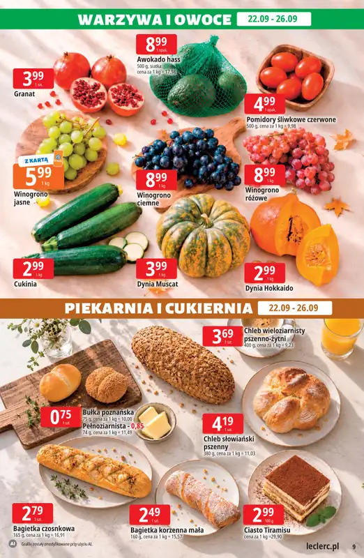 Leclerc - gazetka promocyjna Oferta E.Leclerc od wtorku 22.09 do soboty 03.10 - strona 9