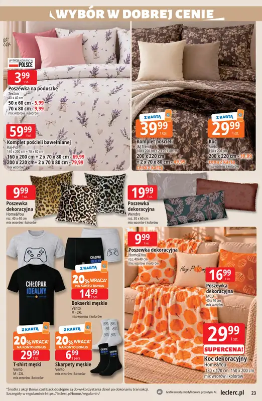 Leclerc - gazetka promocyjna Oferta E.Leclerc od wtorku 22.09 do soboty 03.10 - strona 23