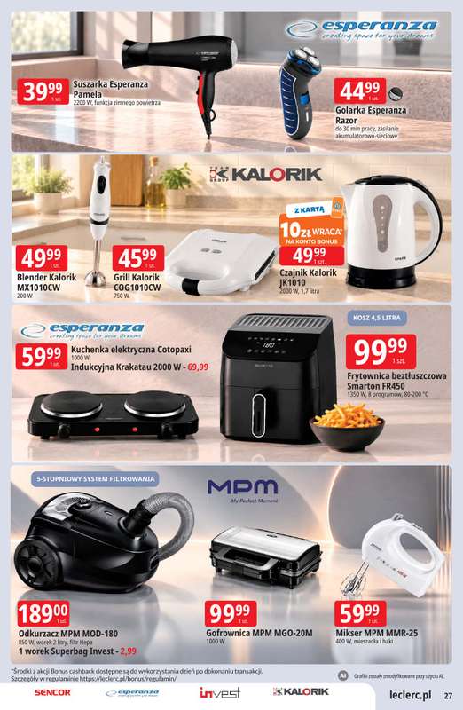 Leclerc - gazetka promocyjna Oferta E.Leclerc od wtorku 22.09 do soboty 03.10 - strona 27