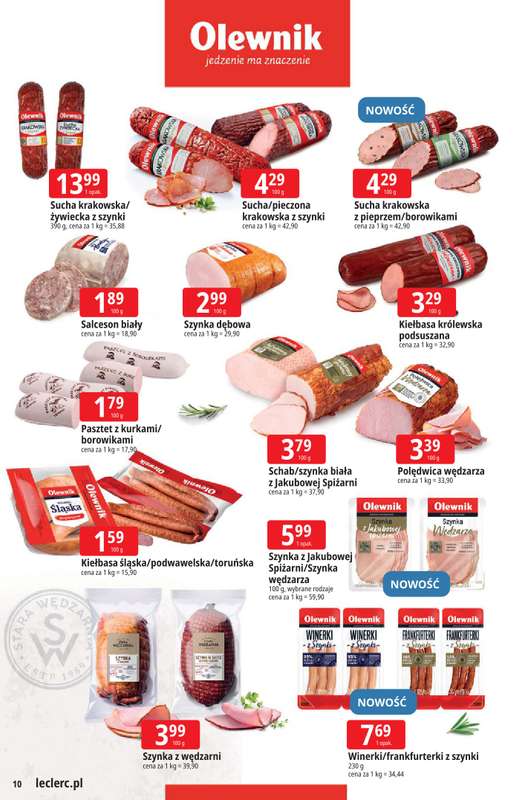 Leclerc - gazetka promocyjna Oferta E.Leclerc od wtorku 22.09 do soboty 03.10 - strona 10