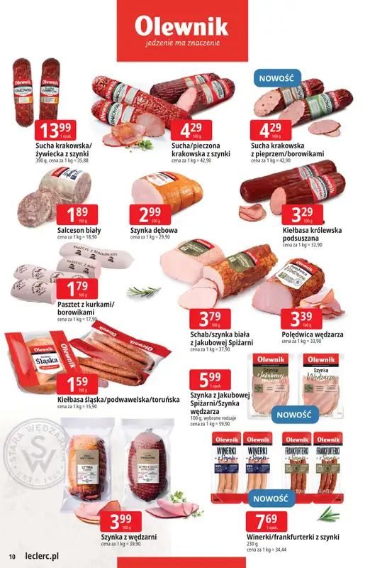 Leclerc - gazetka promocyjna Oferta E.Leclerc od wtorku 22.09 do soboty 03.10 - strona 10