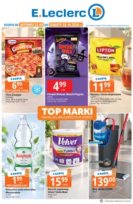 Leclerc - gazetka promocyjna Oferta E.Leclerc od wtorku 22.09 do soboty 03.10