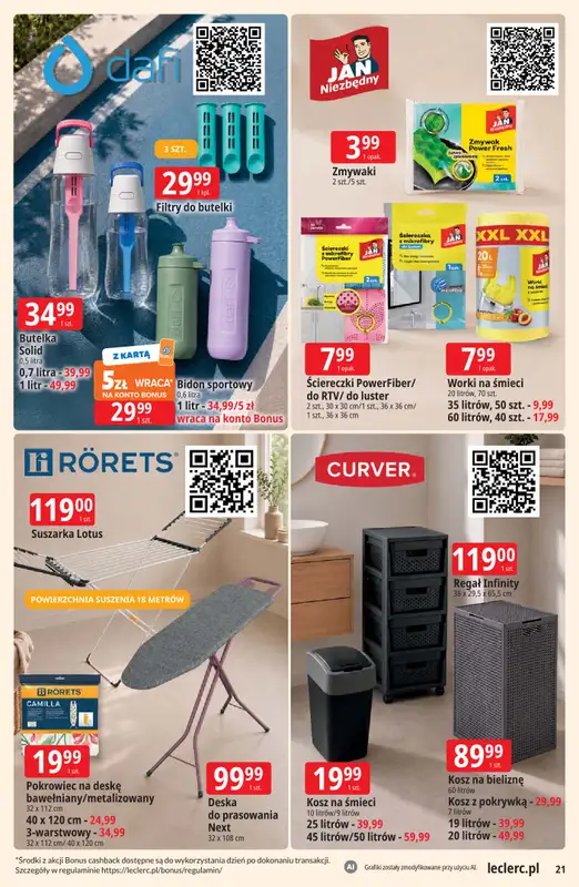 Leclerc - gazetka promocyjna Oferta E.Leclerc od wtorku 22.09 do soboty 03.10 - strona 21