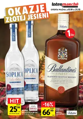Intermarche - gazetka promocyjna Oferta alkoholowa od czwartku 08.10 do środy 21.10