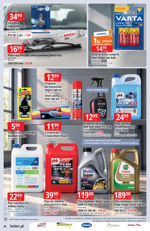 Leclerc - gazetka promocyjna Oferta E.Leclerc od wtorku 22.09 do soboty 03.10 - strona 30