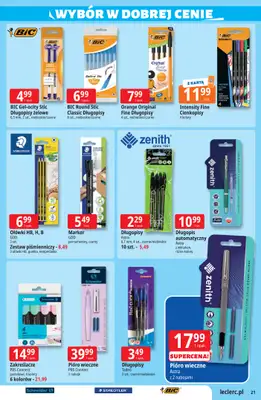 Leclerc - gazetka promocyjna Oferta E.Leclerc od wtorku 22.09 do soboty 03.10 - strona 21