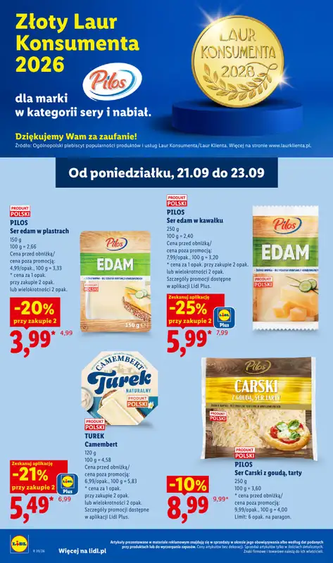 Lidl - gazetka promocyjna Oferta od poniedziałku od poniedziałku 21.09 do środy 23.09 - strona 66
