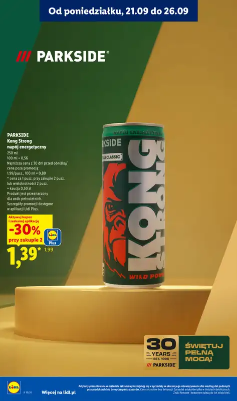 Lidl - gazetka promocyjna Oferta od poniedziałku od poniedziałku 21.09 do środy 23.09 - strona 80
