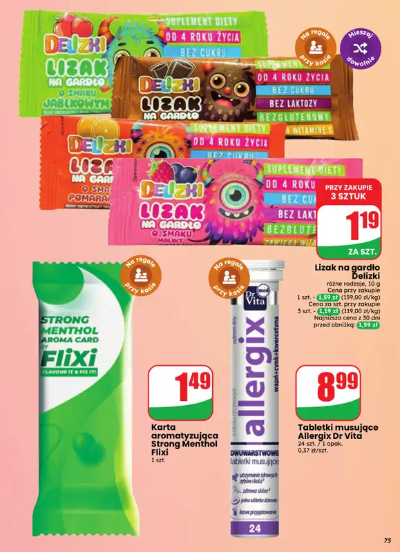 Dino - gazetka promocyjna Gazetka 39 / 2026 od środy 23.09 do wtorku 29.09 - strona 75