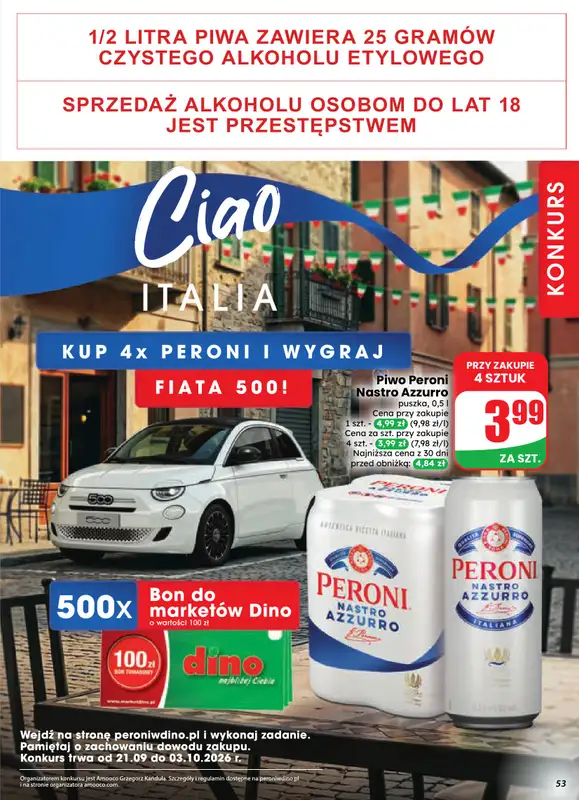 Dino - gazetka promocyjna Gazetka 39 / 2026 od środy 23.09 do wtorku 29.09 - strona 53