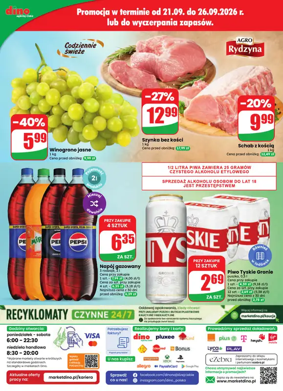Dino - gazetka promocyjna Gazetka 39 / 2026 od środy 23.09 do wtorku 29.09 - strona 80