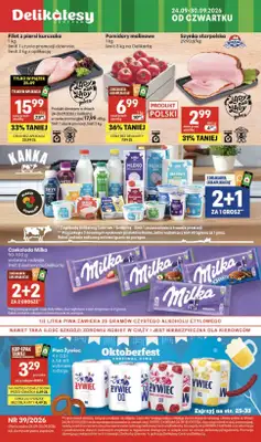 Delikatesy Centrum - gazetka promocyjna Gazetka  do środy 30.09