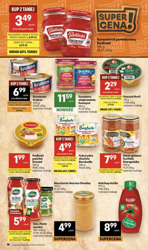 Delikatesy Centrum - gazetka promocyjna Gazetka  do środy 30.09 - strona 18