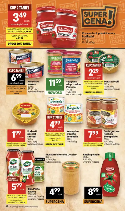 Delikatesy Centrum - gazetka promocyjna Gazetka  do środy 30.09 - strona 18