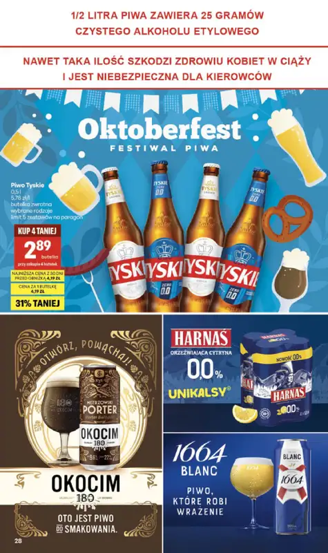 Delikatesy Centrum - gazetka promocyjna Gazetka  do środy 30.09 - strona 28