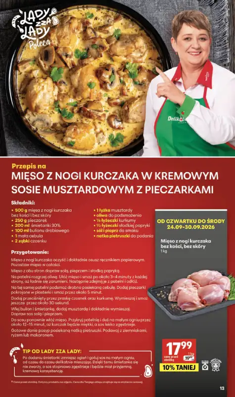 Delikatesy Centrum - gazetka promocyjna Gazetka  do środy 30.09 - strona 13