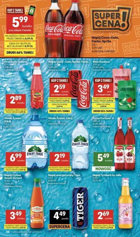 Delikatesy Centrum - gazetka promocyjna Gazetka  do środy 30.09 - strona 34