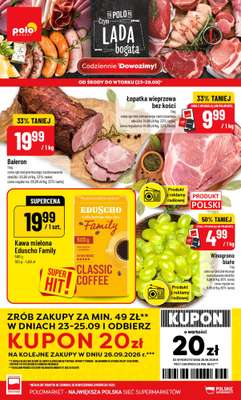 POLOmarket - gazetka promocyjna Gazetka od środy 23.09 do wtorku 29.09