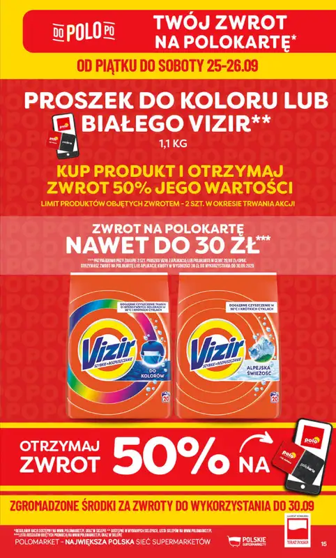 POLOmarket - gazetka promocyjna Gazetka od środy 23.09 do wtorku 29.09 - strona 15