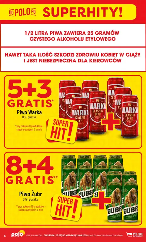 POLOmarket - gazetka promocyjna Gazetka od środy 23.09 do wtorku 29.09 - strona 6