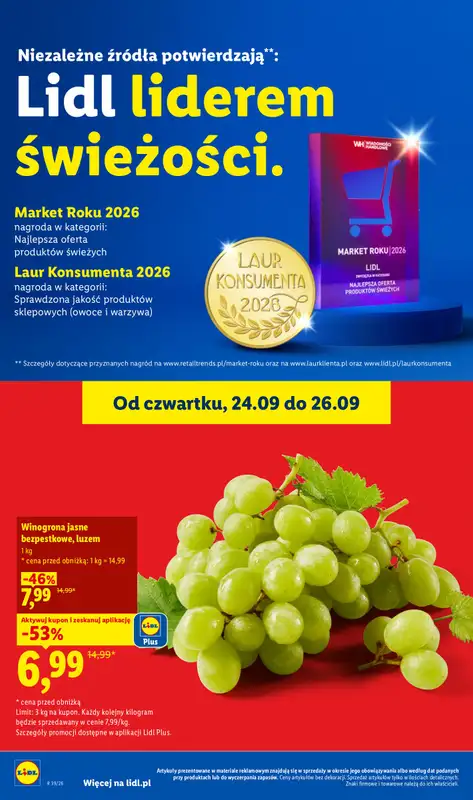 Lidl - gazetka promocyjna Oferta od czwartku od czwartku 24.09 do soboty 26.09 - strona 46