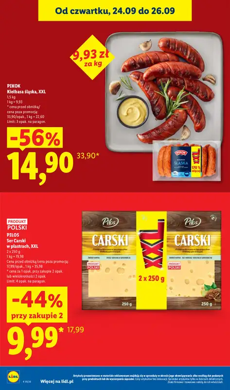 Lidl - gazetka promocyjna Oferta od czwartku od czwartku 24.09 do soboty 26.09 - strona 26