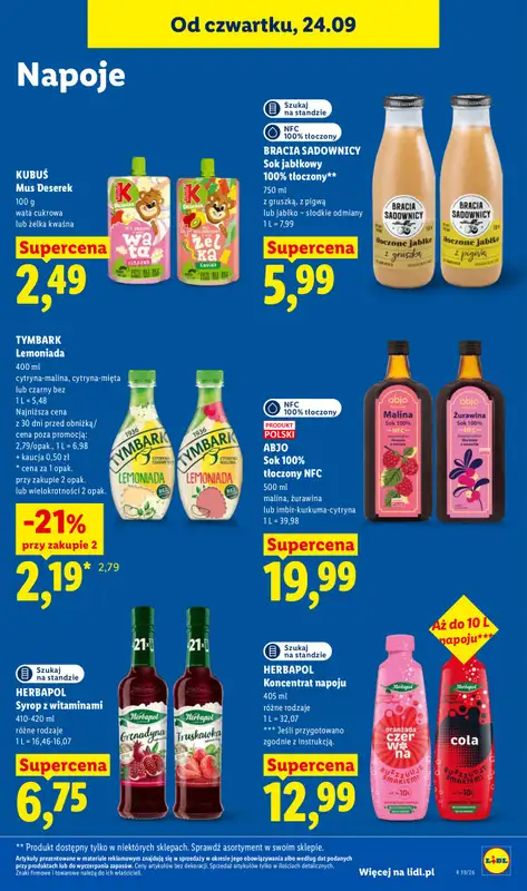 Lidl - gazetka promocyjna Oferta od czwartku od czwartku 24.09 do soboty 26.09 - strona 77