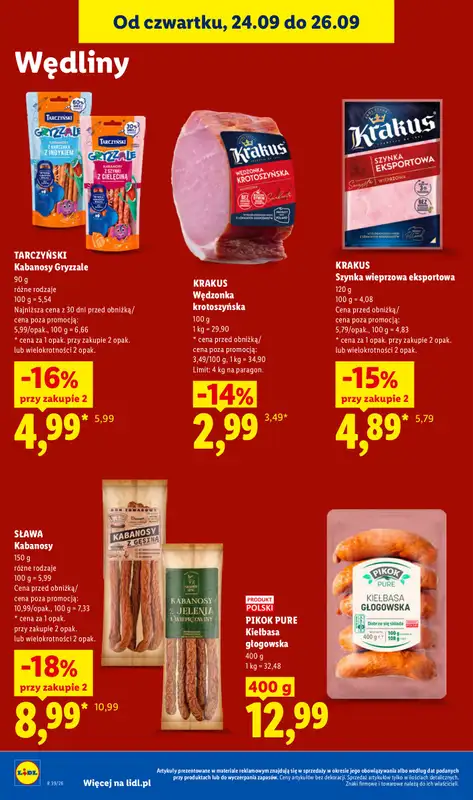 Lidl - gazetka promocyjna Oferta od czwartku od czwartku 24.09 do soboty 26.09 - strona 64