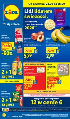 Lidl - gazetka promocyjna Oferta od czwartku od czwartku 24.09 do soboty 26.09