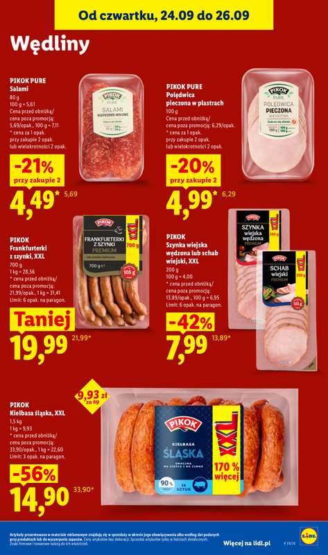 Lidl - gazetka promocyjna Oferta od czwartku od czwartku 24.09 do soboty 26.09 - strona 63