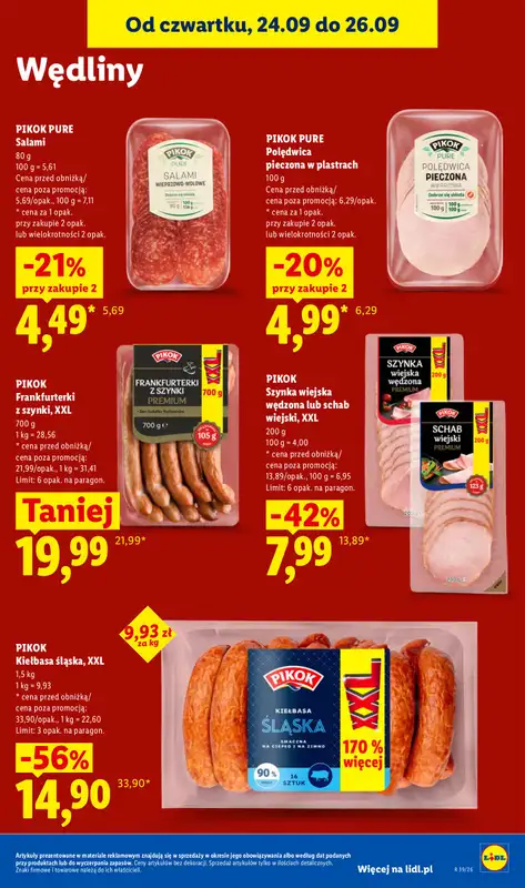 Lidl - gazetka promocyjna Oferta od czwartku od czwartku 24.09 do soboty 26.09 - strona 63