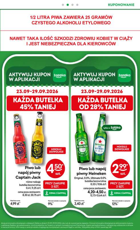 Żabka - gazetka promocyjna Gazetka od środy 23.09 do wtorku 06.10 - strona 45